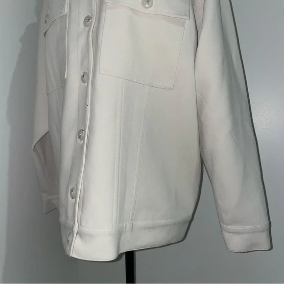 NEW! Dissh- Oversized Jil Silver Tailored Trucker Jacket Light Jacket Size US 2